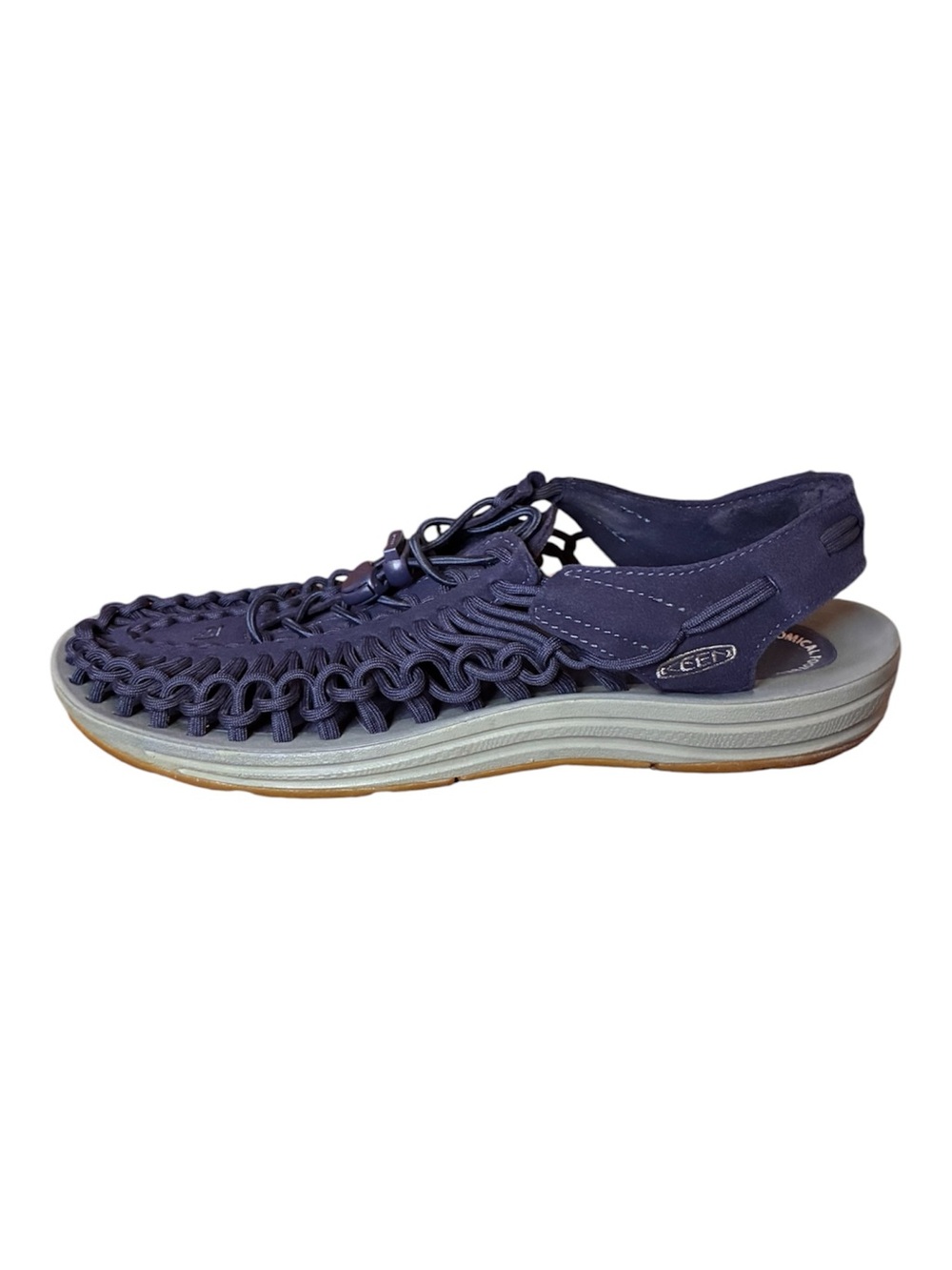 Keen Uneek Men’s Size 9.5 1017032  Anatomical Footbed Navy Blue Sport Sandals